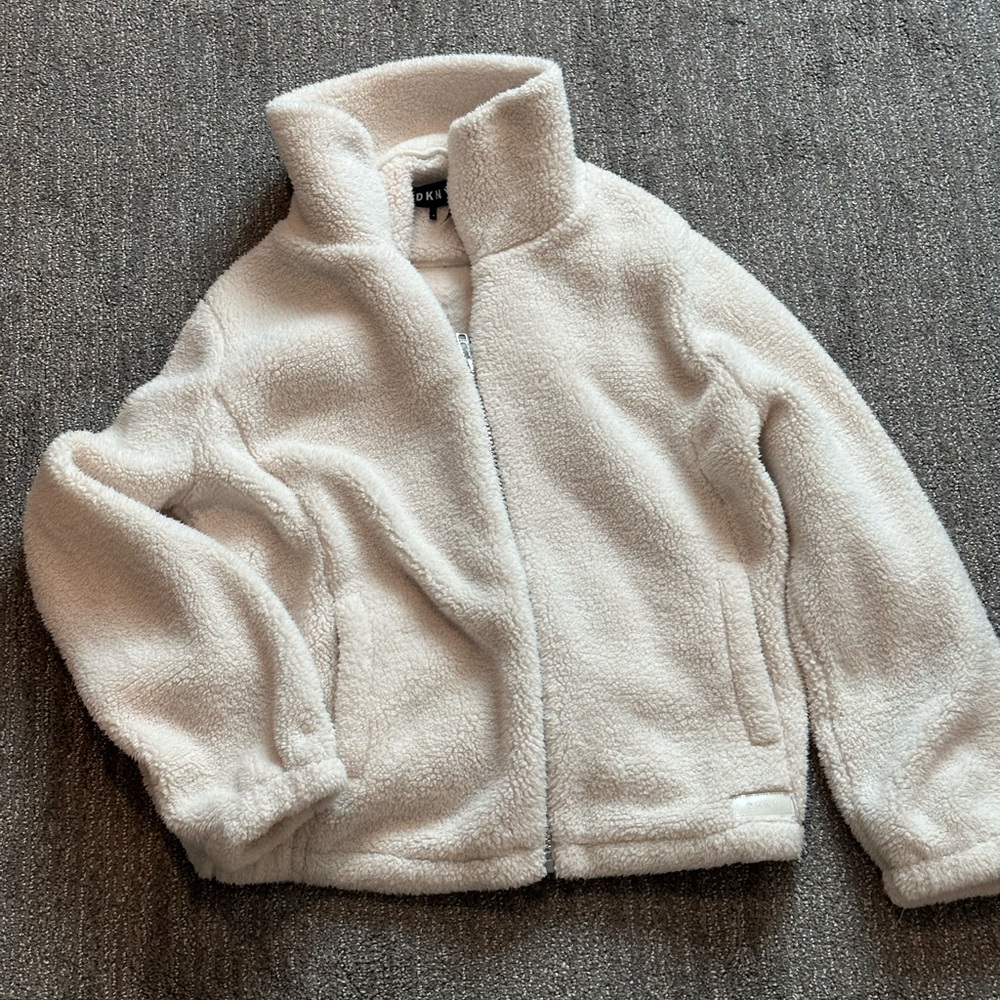 DKNY Women’s Sherpa/Teddy Jacket